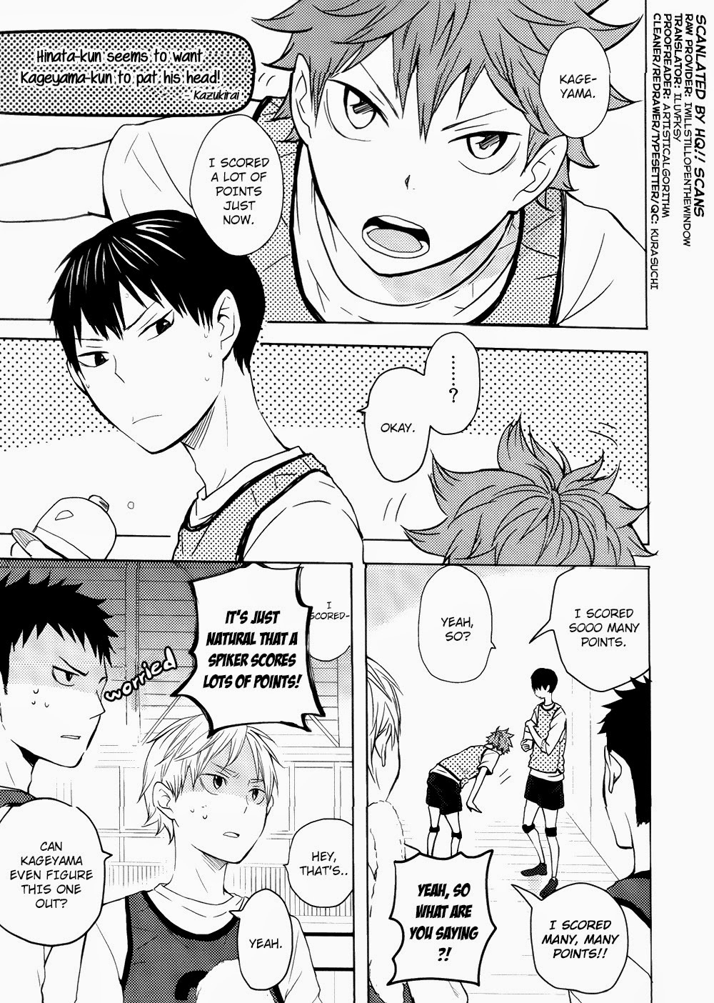 Haikyuu!! - Hinata-kun wo Kageyama-kun ni atama o nadetemoraitai you desu! (doujinshi)